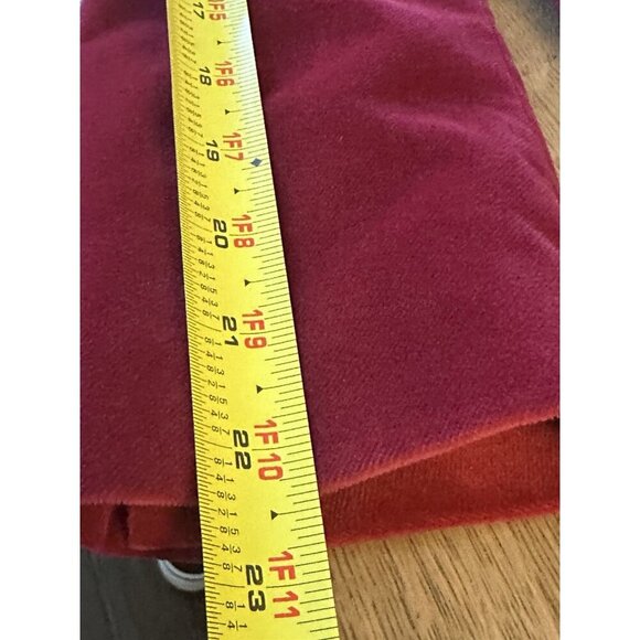 Talbots Women's 10 Petite Velvet Blazer Jacket Red Wine Buttons Pockets - Picture 11 of 13